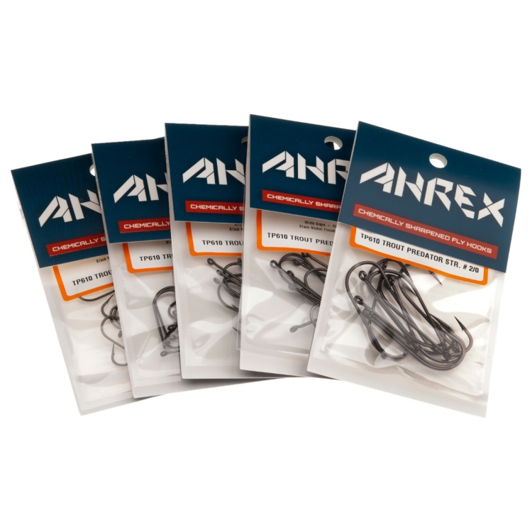 Ahrex Tp610 Trout Predator Streamer #6/0 Fly Tying Hooks